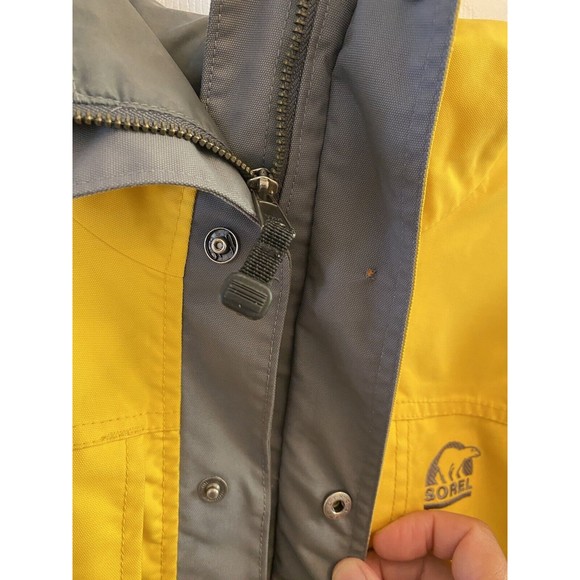 Sorel Men Yellow Omni-Tech Waterproof Jacket & Pants Snap Button Combo - Picture 6 of 16